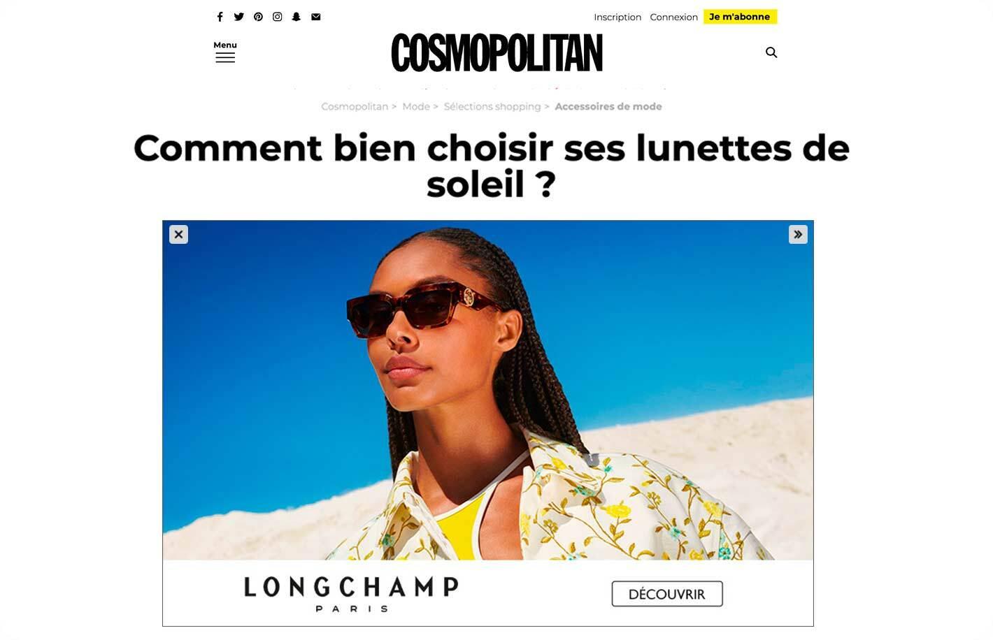 Cosmopolitan website